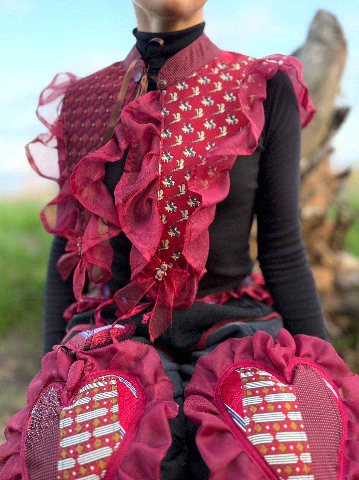 Upcycled Ruffle Collar