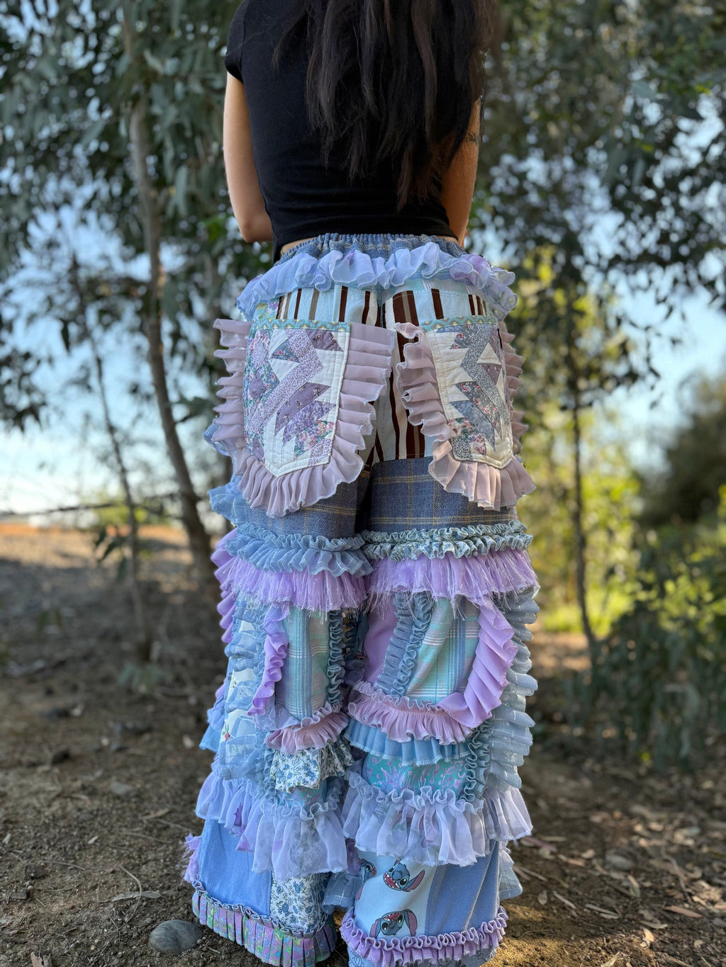 Upcycled Adjustable-Waist Pants