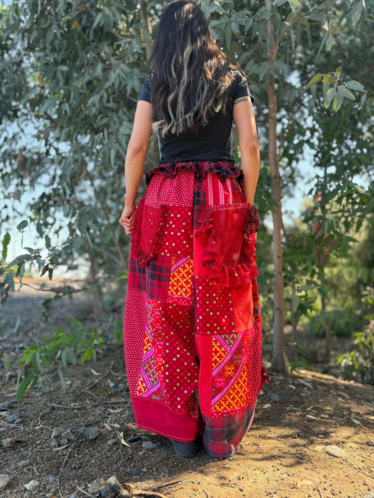 Upcycled Adjustable-Waist Pants