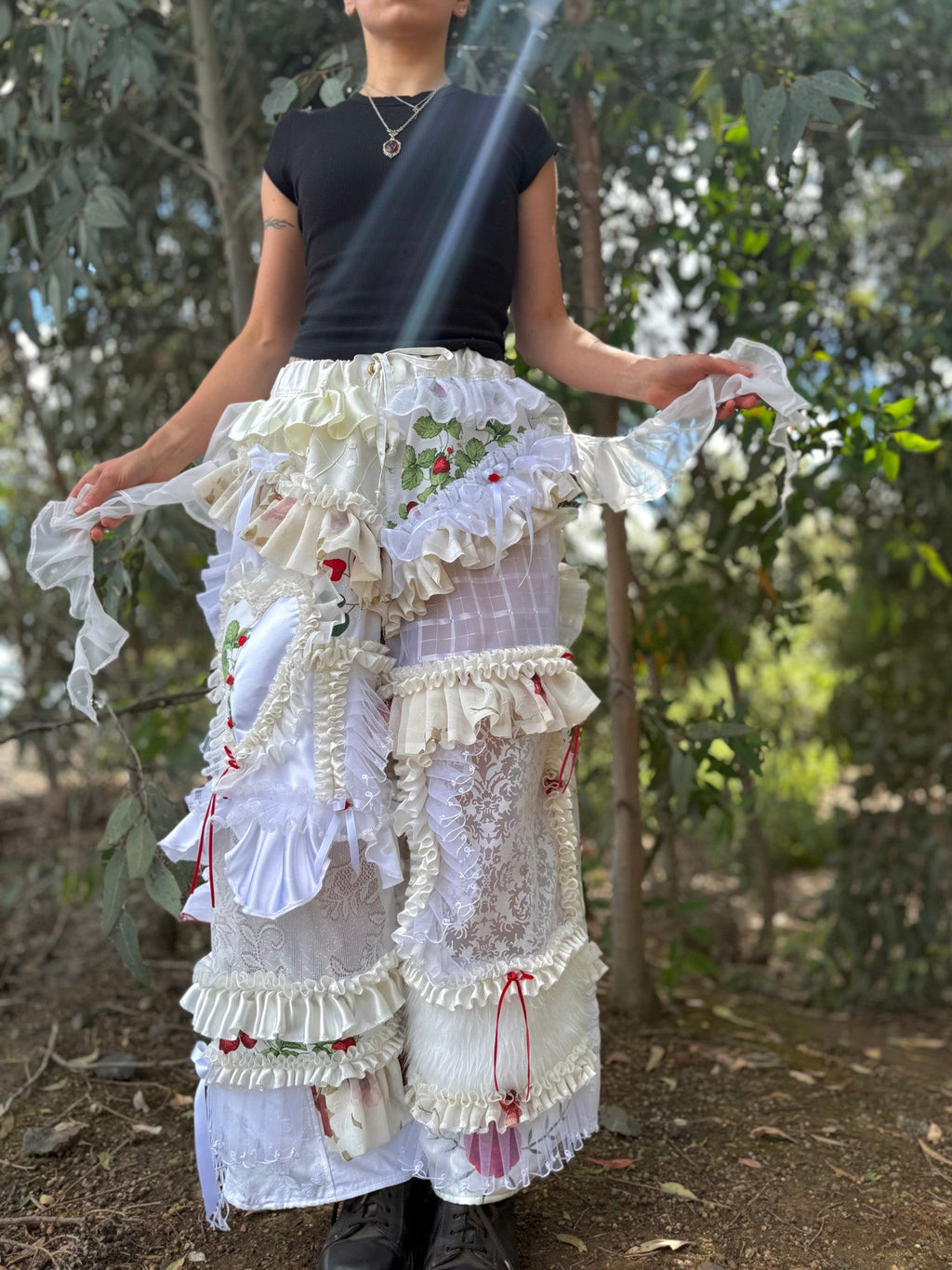 Upcycled Adjustable-Waist Pants