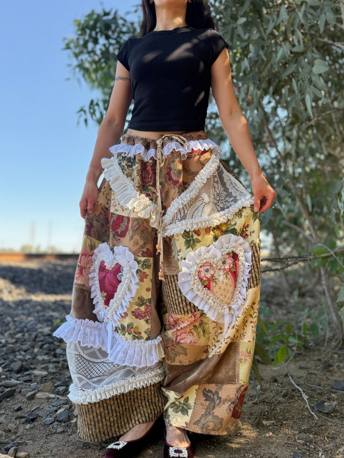 Upcycled Adjustable-Waist Pants