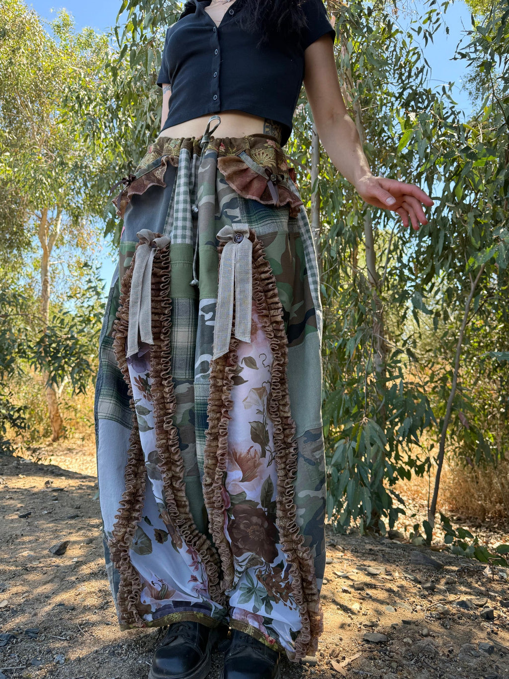 Upcycled Adjustable-Waist Pants