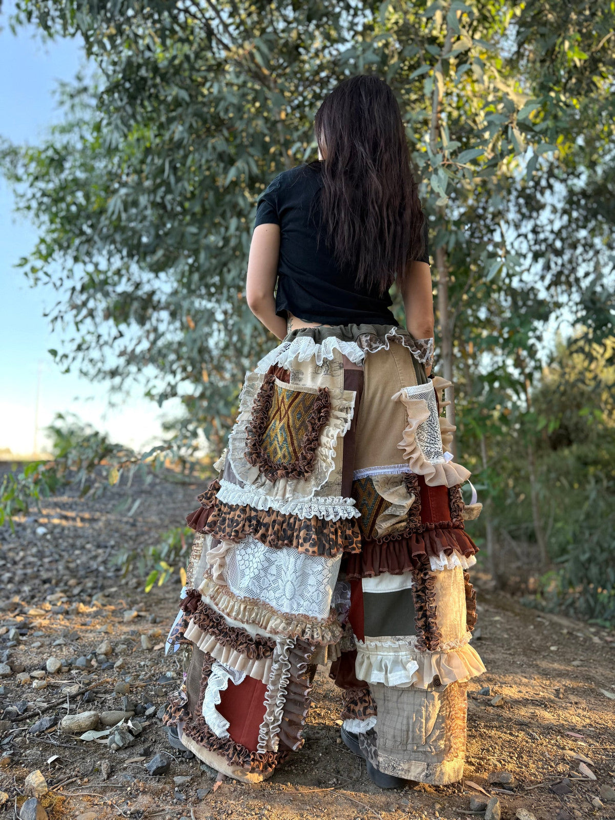 Upcycled Adjustable-Waist Pants