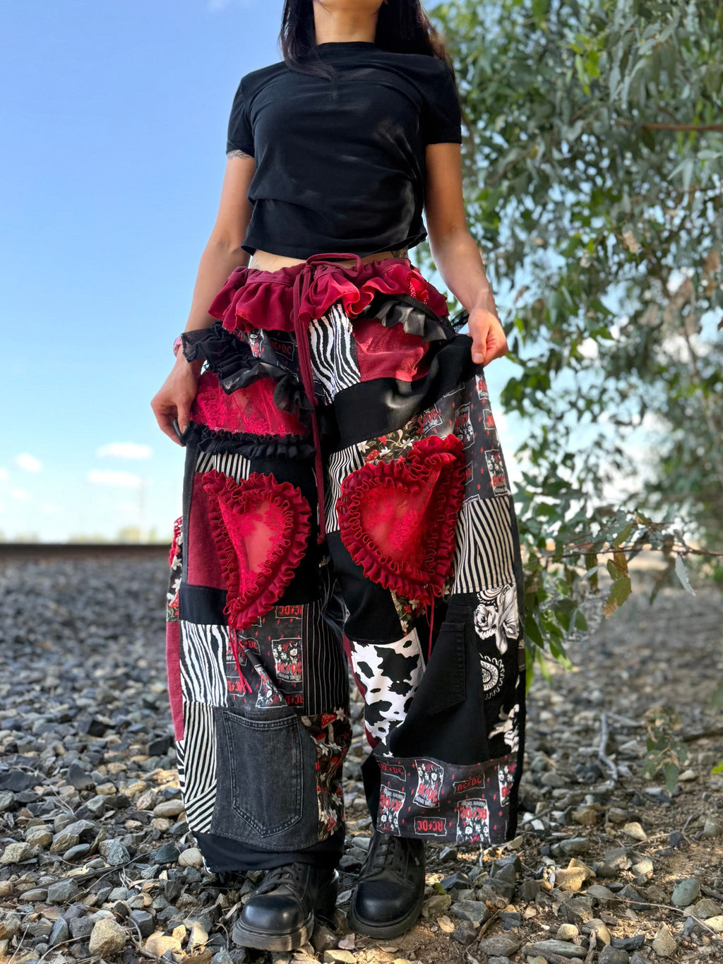 Upcycled Adjustable-Waist Pants