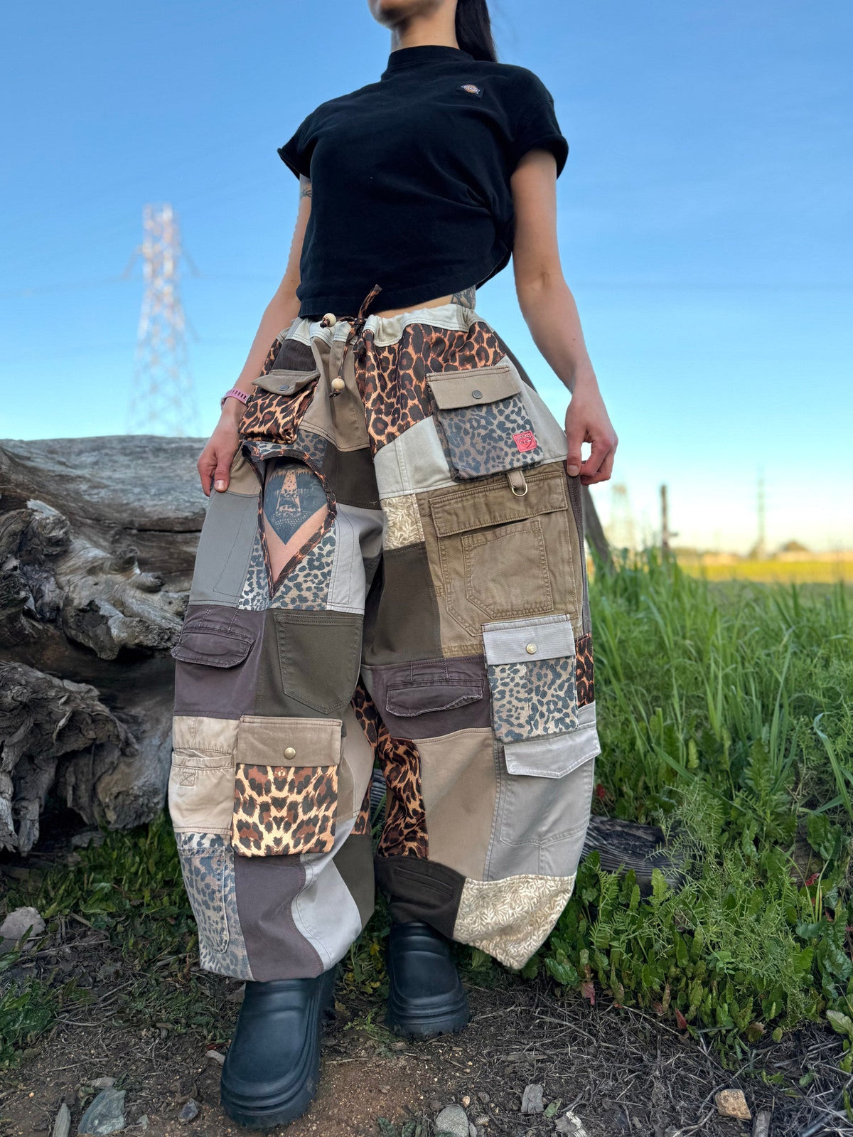Upcycled Adjustable-Waist Pants