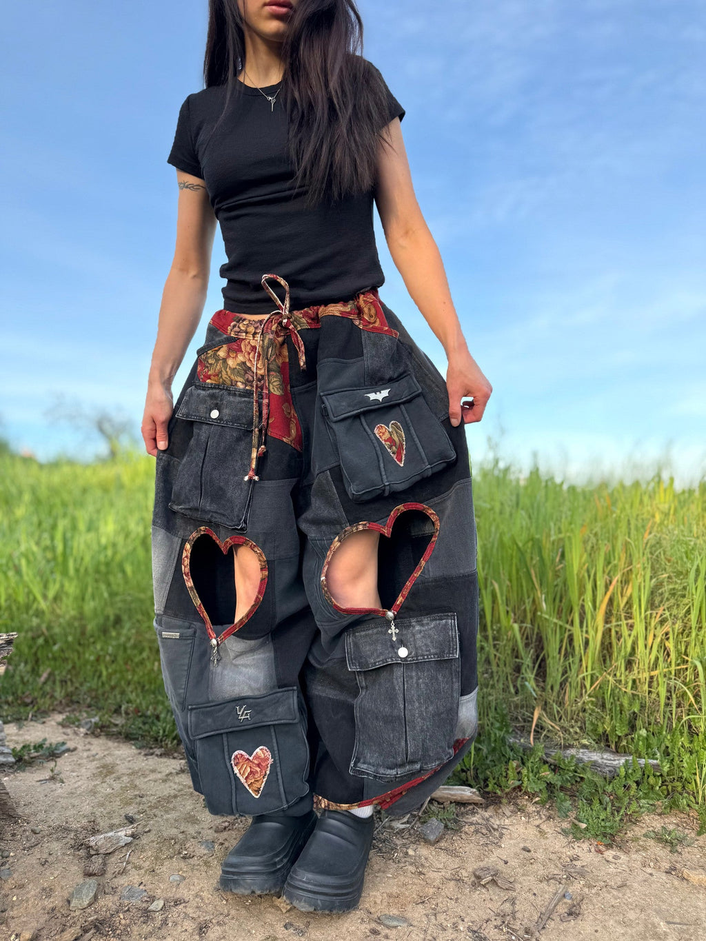 Upcycled Adjustable-Waist Pants