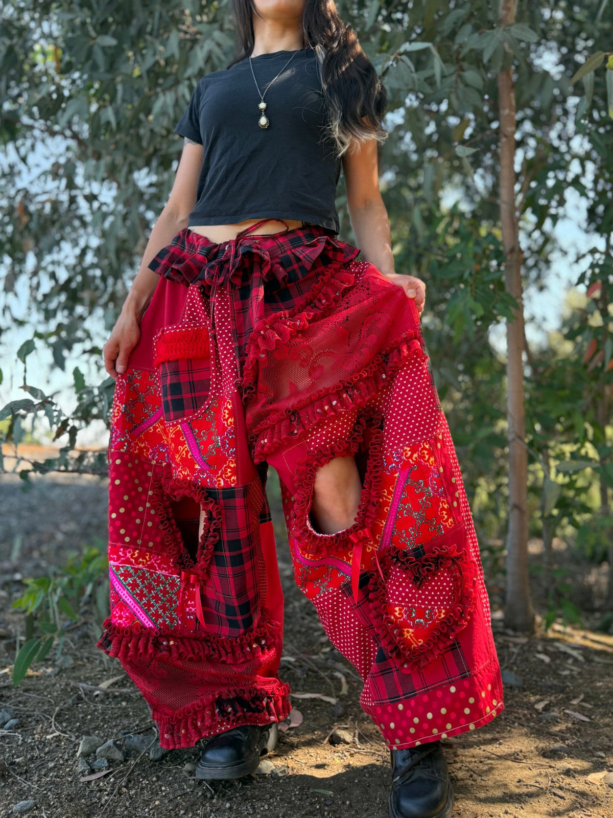 Upcycled Adjustable-Waist Pants