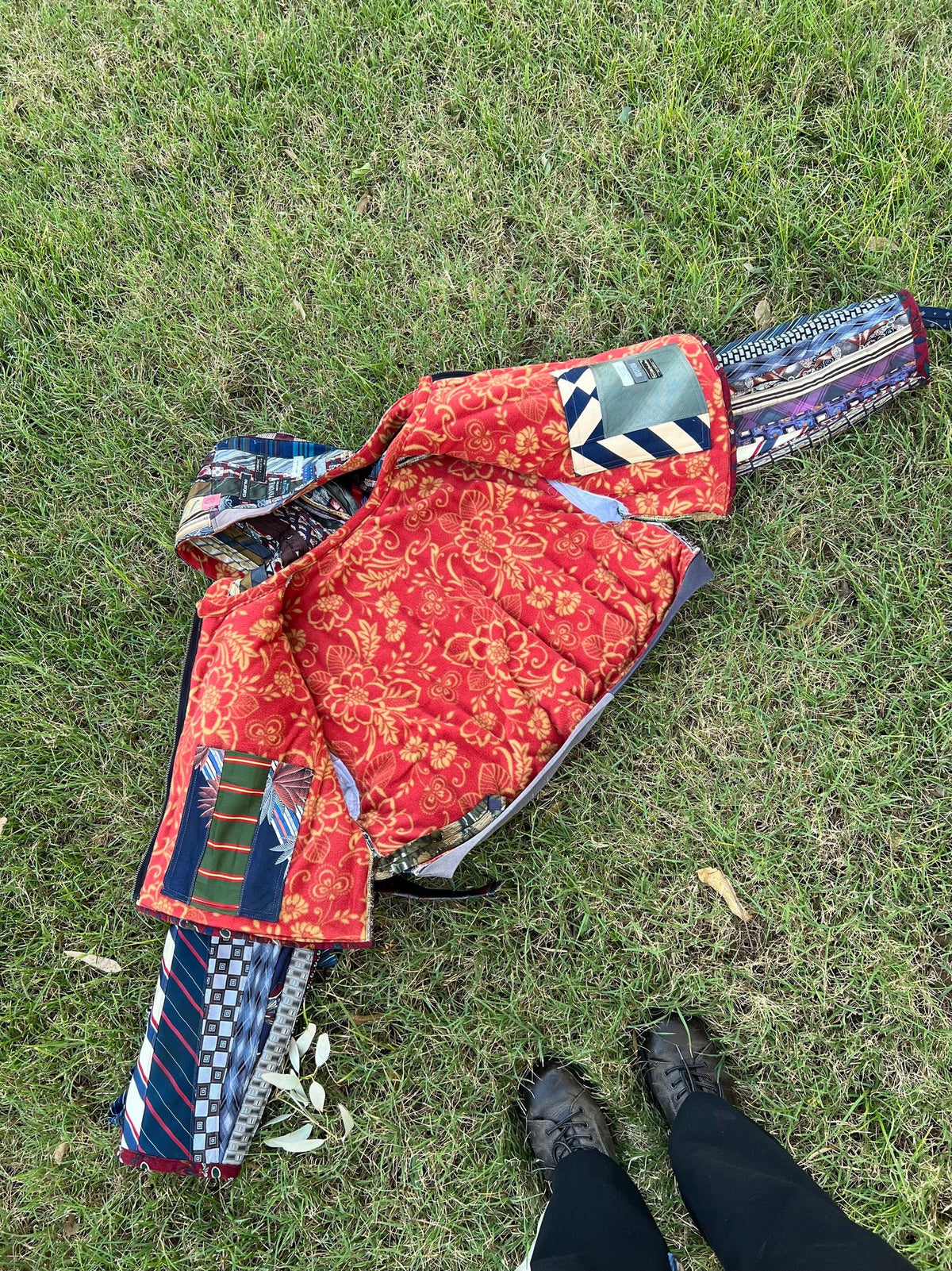 Upcycled Necktie Jacket