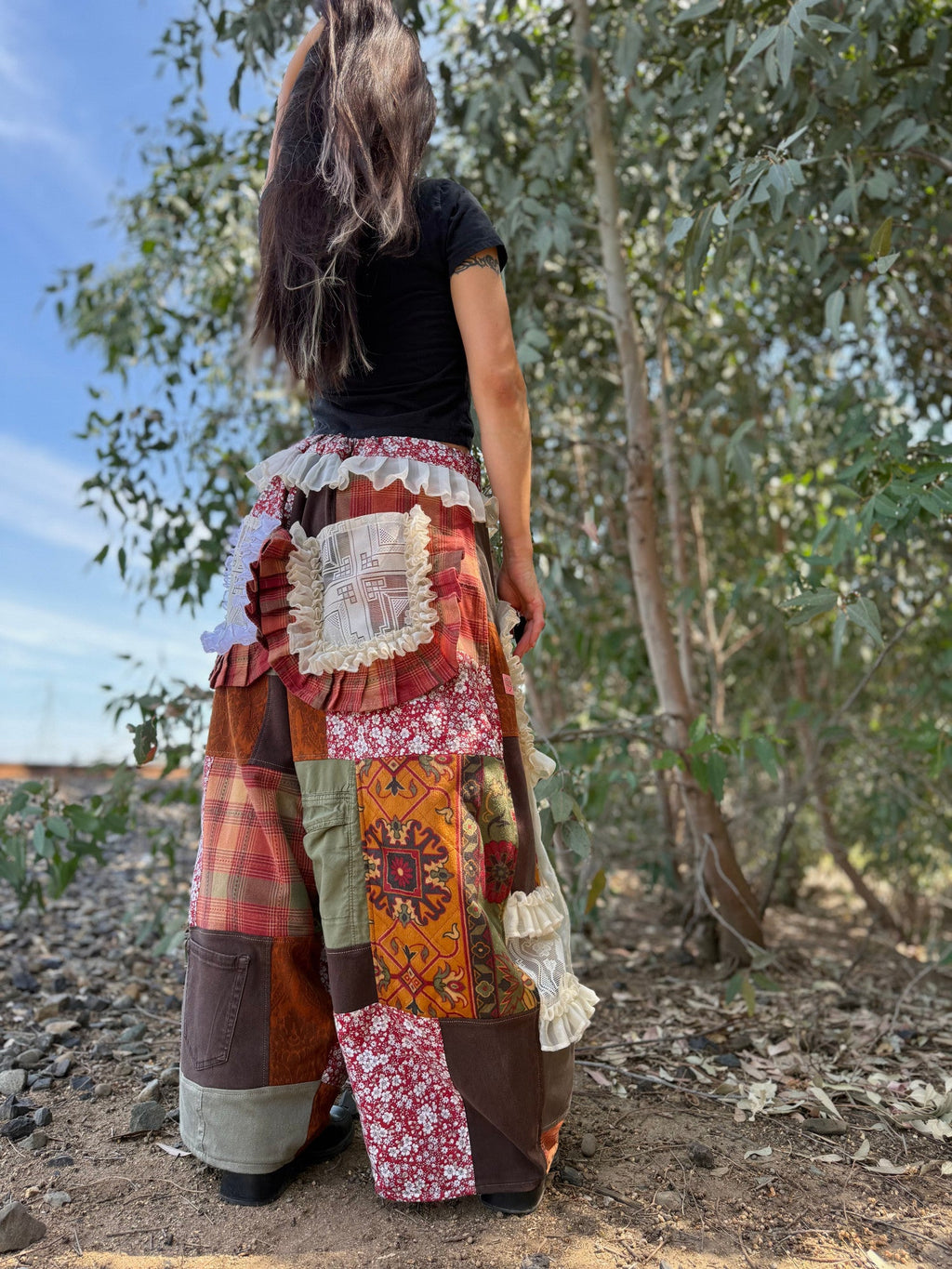 Upcycled Adjustable-Waist Pants