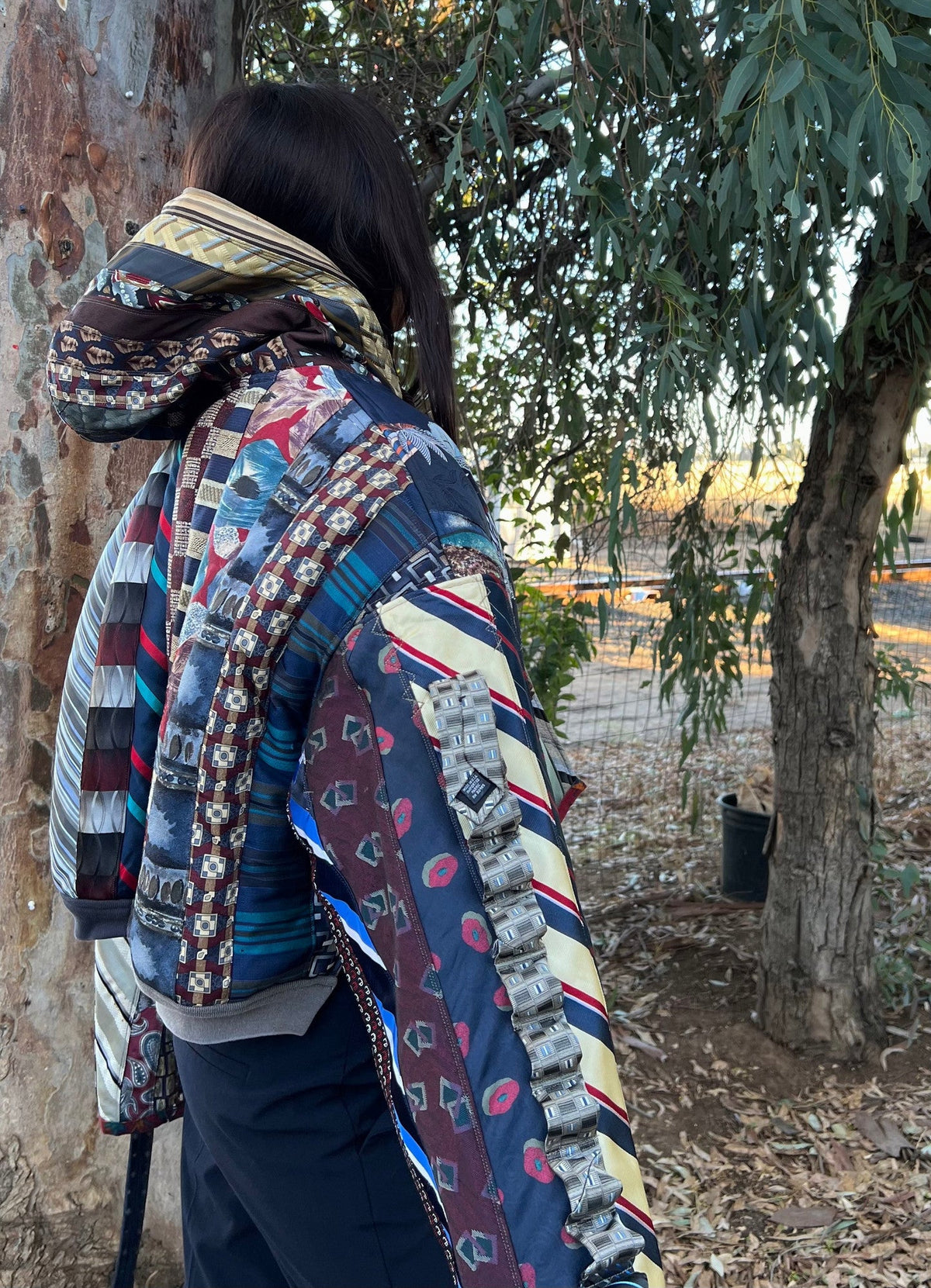 Upcycled Necktie Jacket